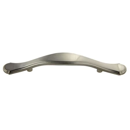 Crown 5-1/4" Deco Cabinet Pull 3" Center to Center Satin Nickel Finish CHP80008SN